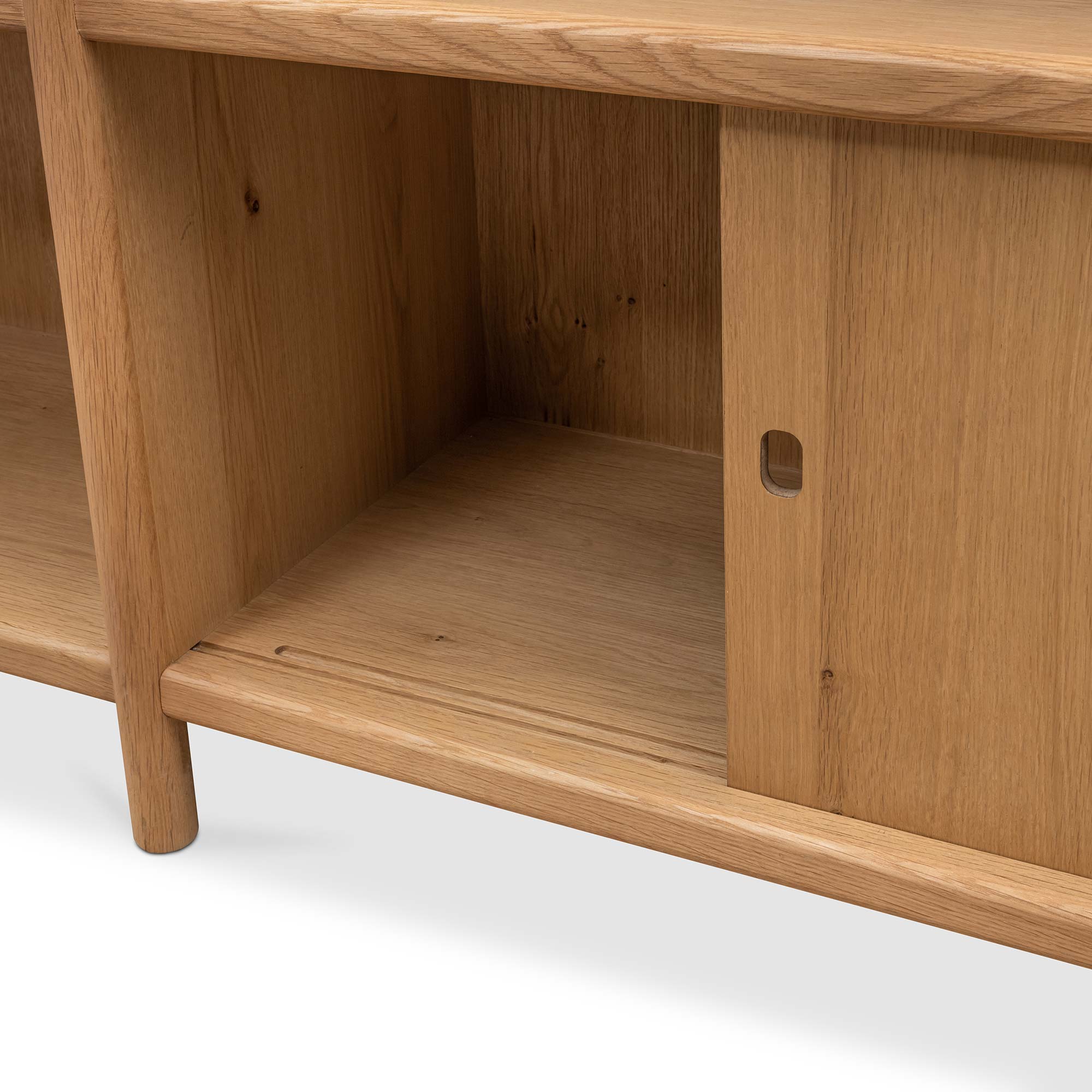 Arna Low Oak Bookcase