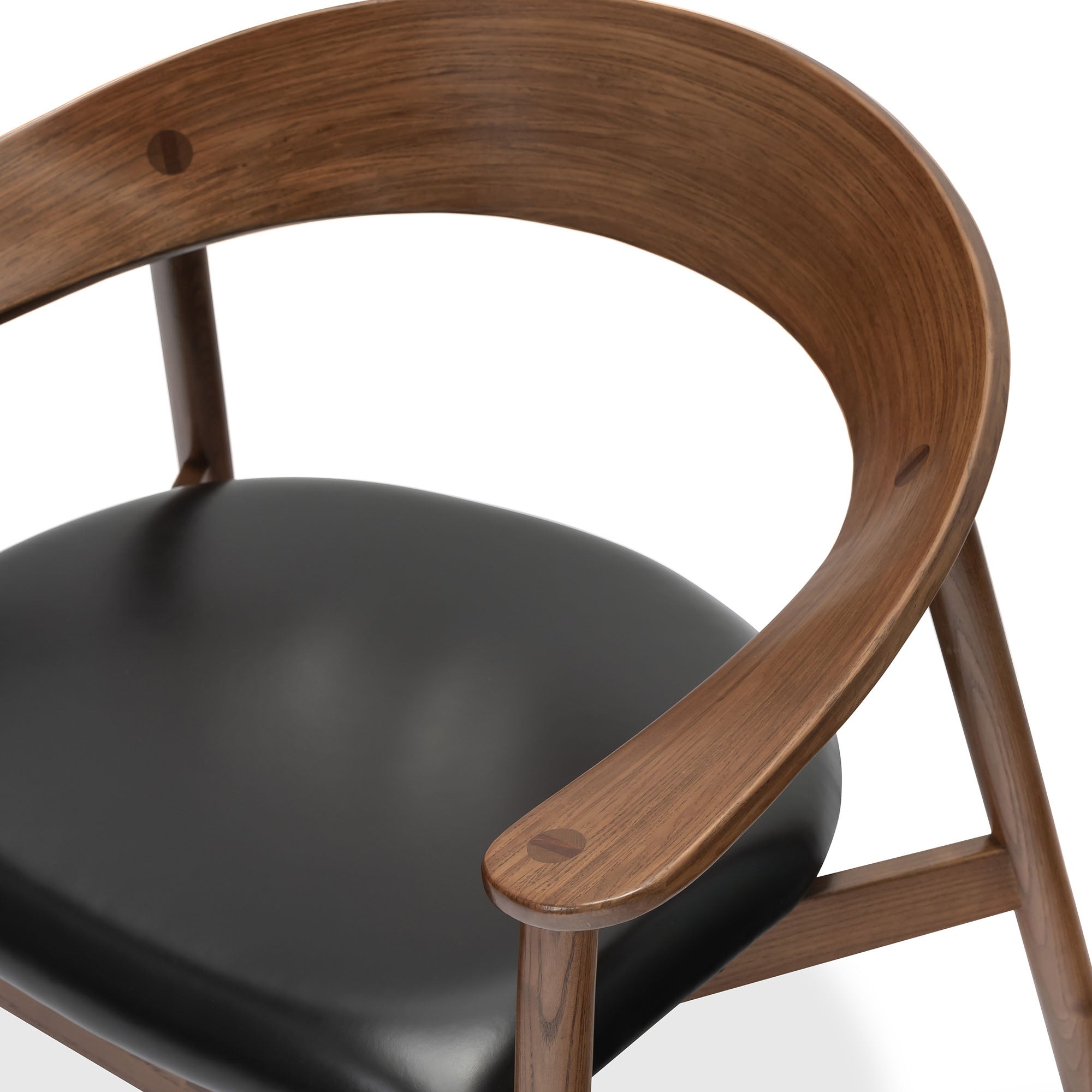 Bentwood Black Leather Armchair