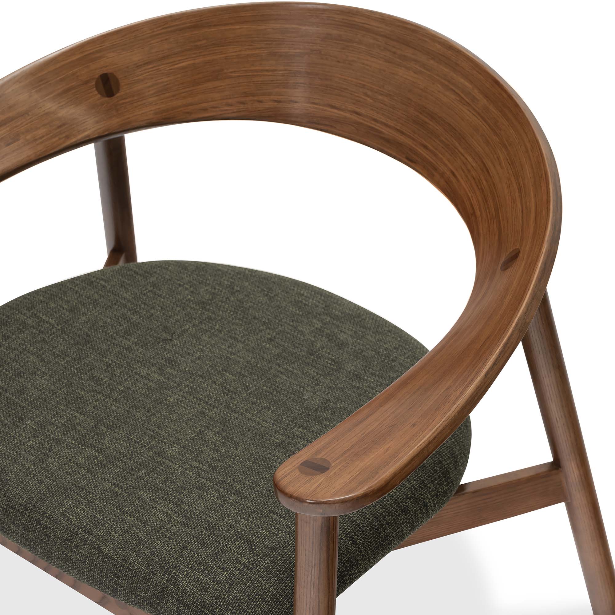 Bentwood Armchair Forest Green Upholstery