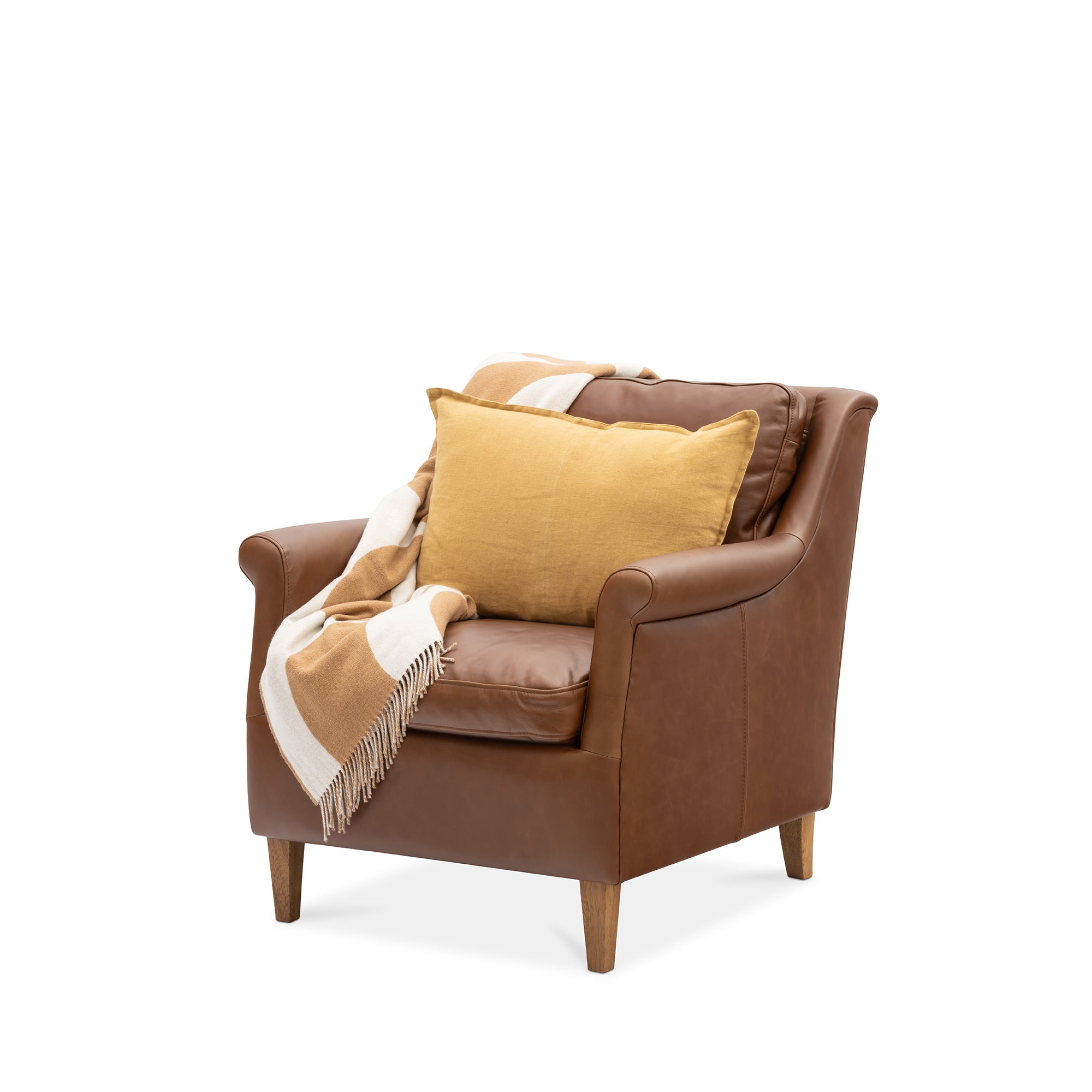 Club Armchair Cigar Brown Authentic Leather