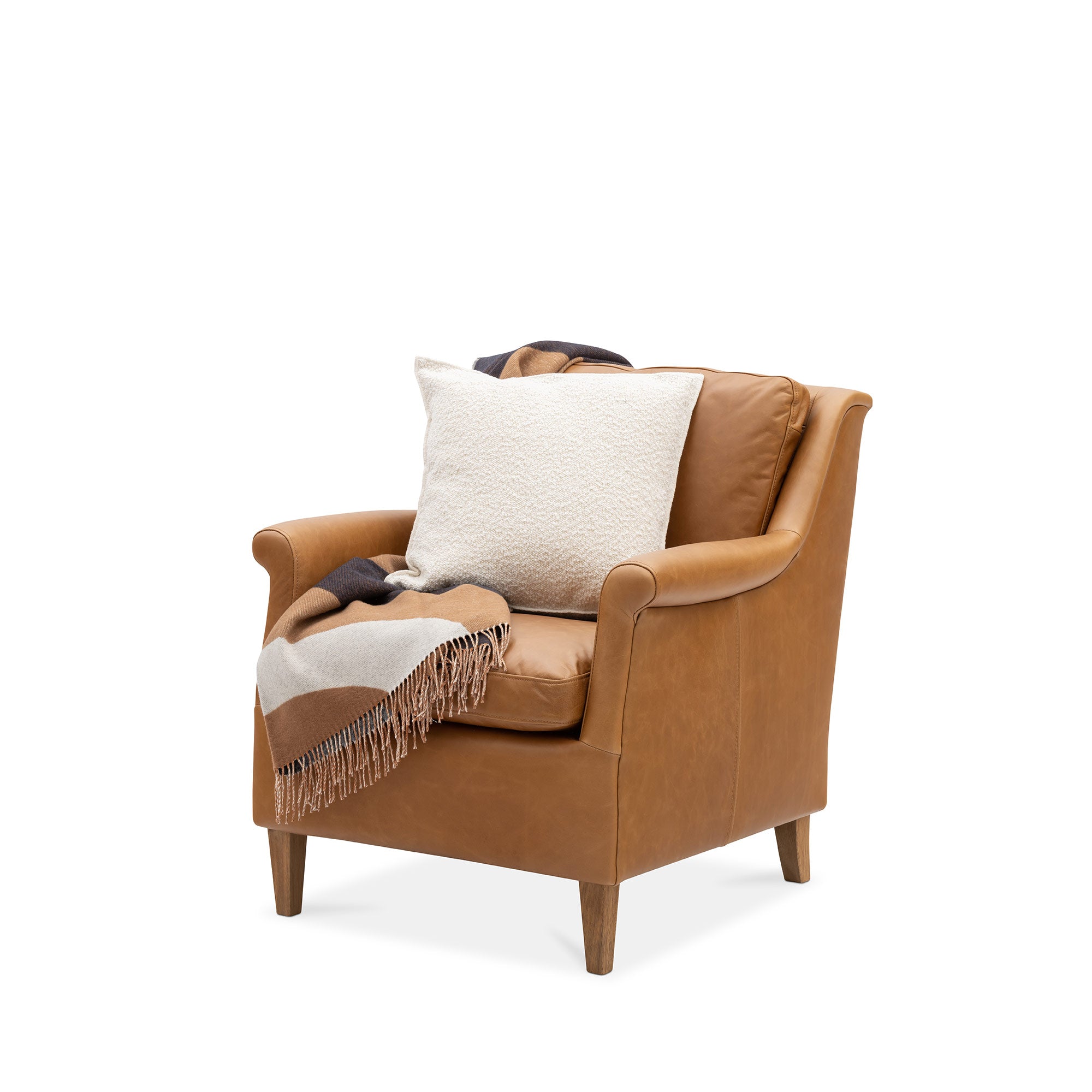 Club Armchair Authentic Leather Tan