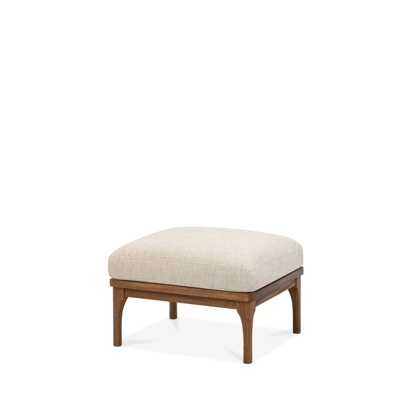 Den Footstool (Walnut Frame/Sandstone)