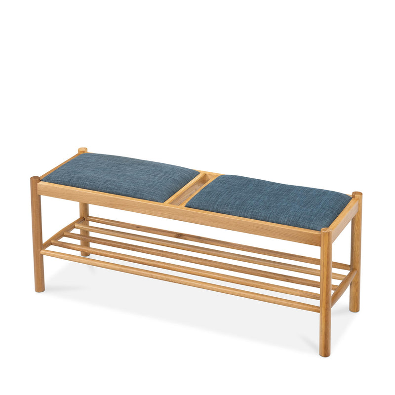 Forest Oak Bench - Blue Denim