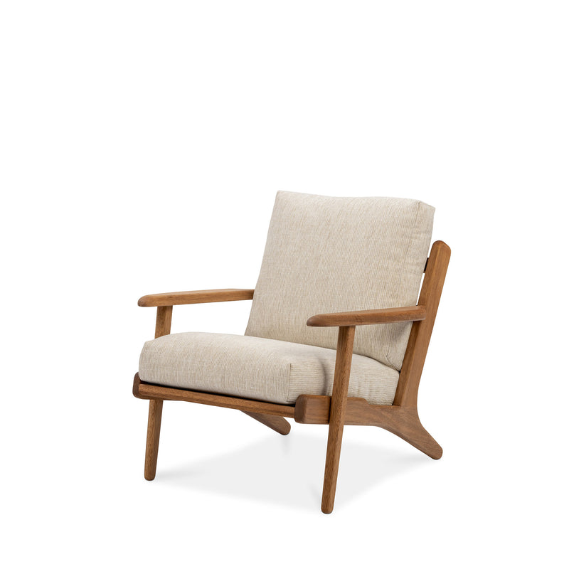 Map Armchair (Walnut Frame/Sandstone)