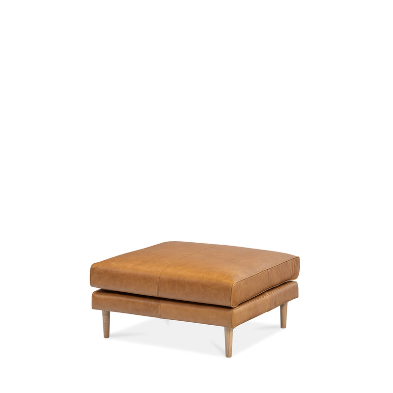 Narvik Ottoman Large - Tan Leather