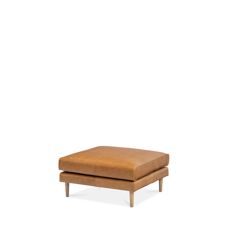 Narvik Ottoman Medium - Tan Leather