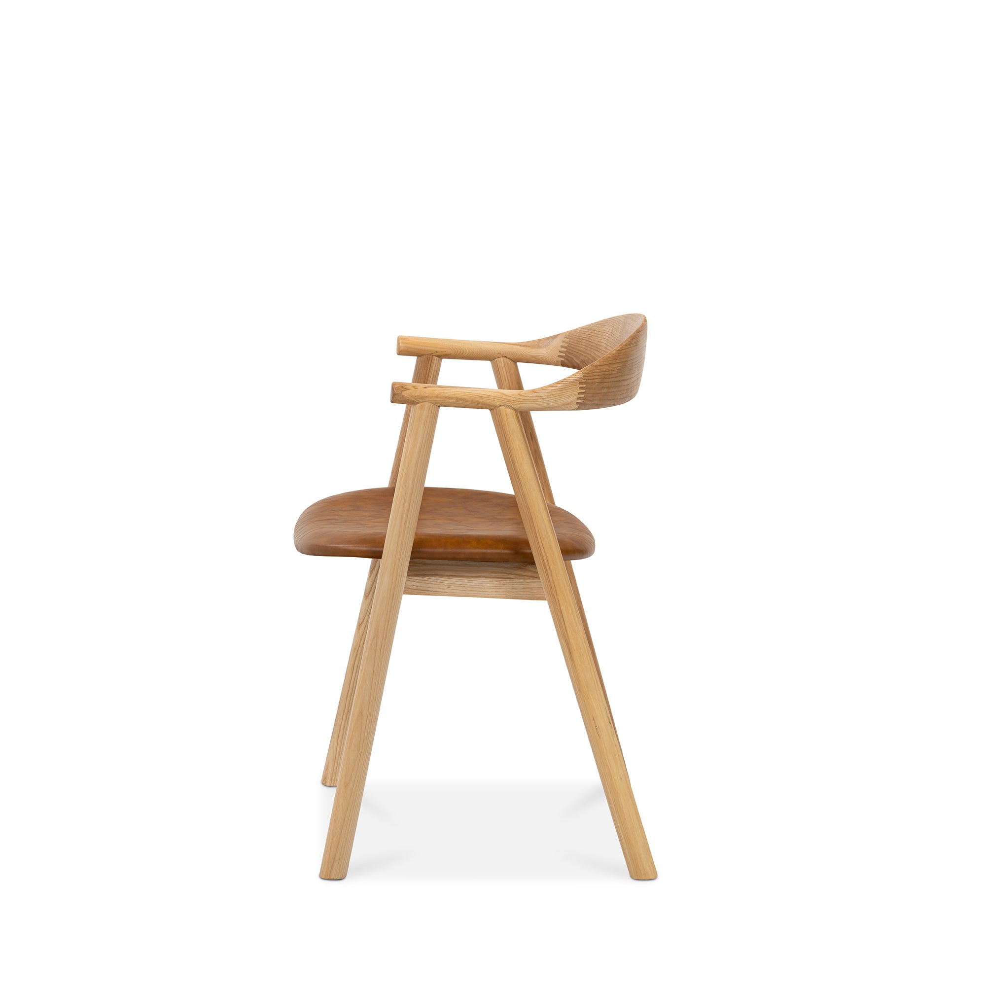 Vara 02 Tan Faux Leather Dining Chair