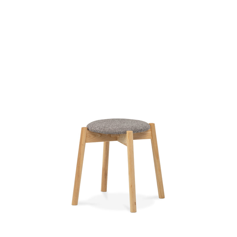 Vara Ash Stool - Shale Grey