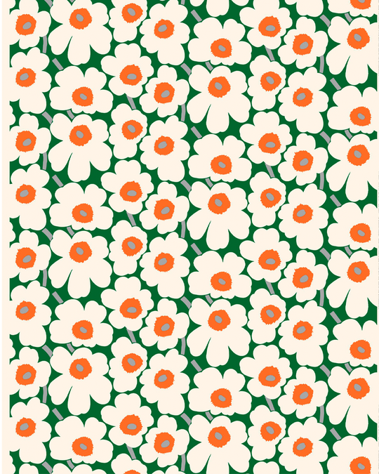 Marimekko Pieni Unikko 2 Acrylic Unbleached Fabric