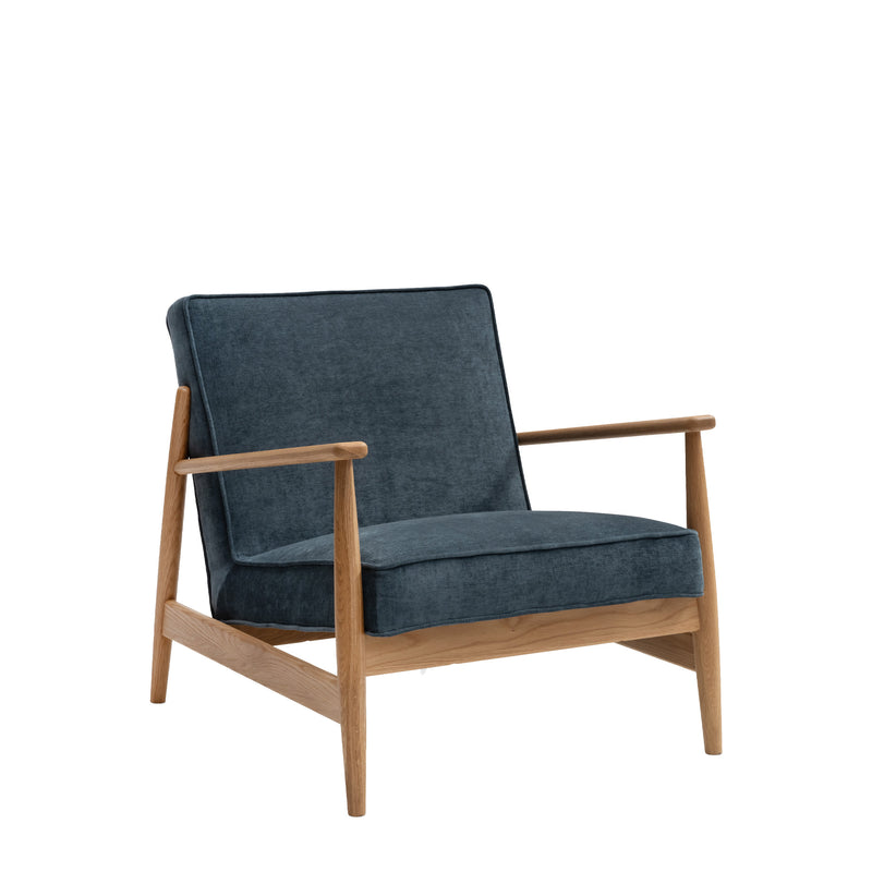 Arna Lounge Chair - Baltic Blue