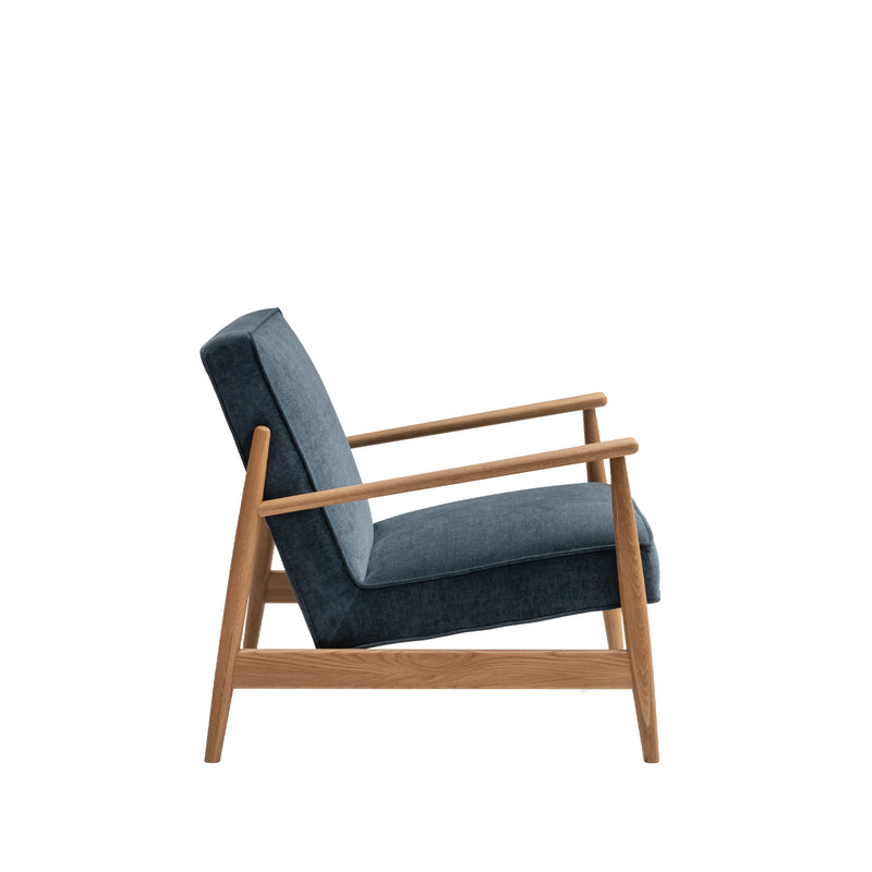 Arna Lounge Chair - Baltic Blue