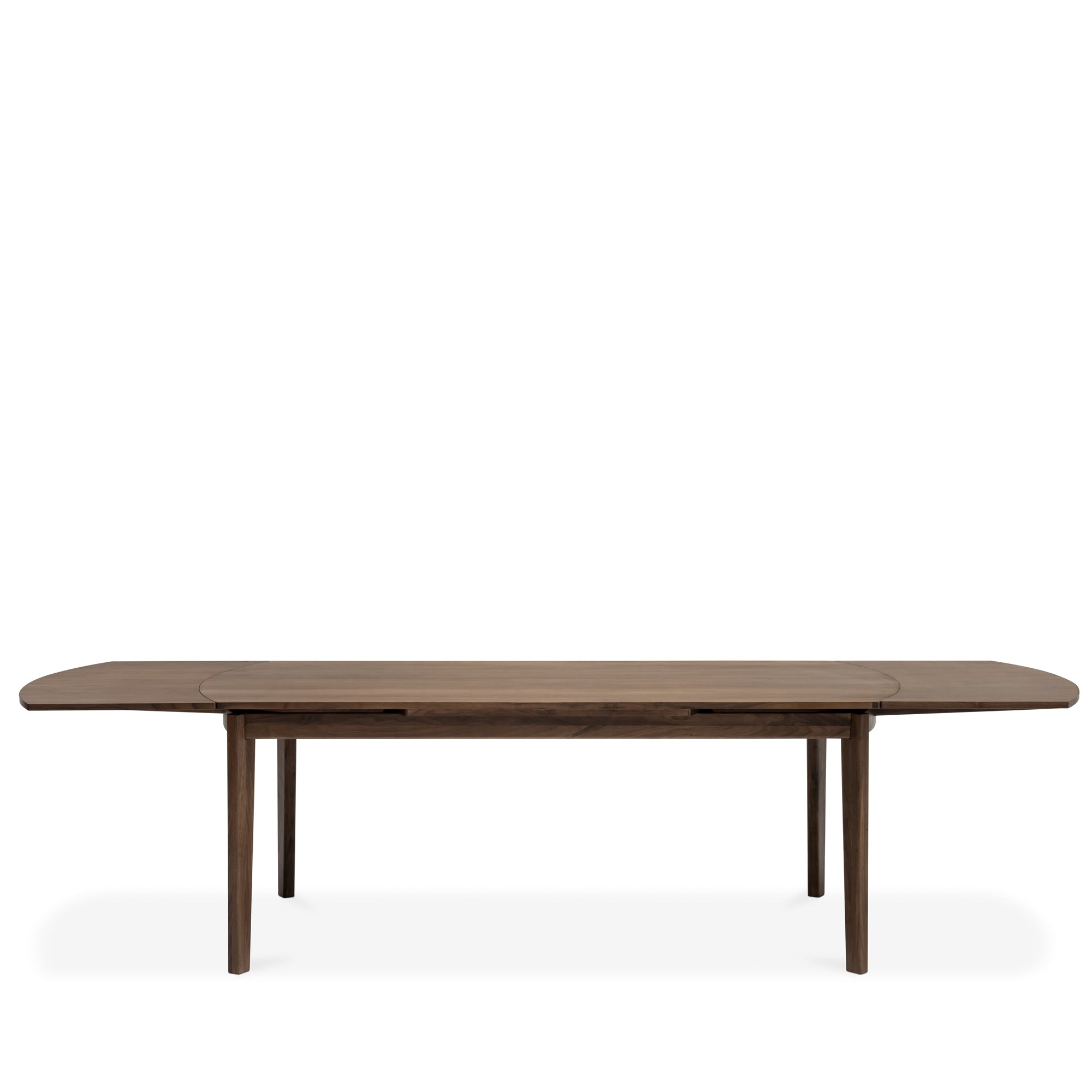 Arna Curve Dining Table Extendable - Walnut Natural