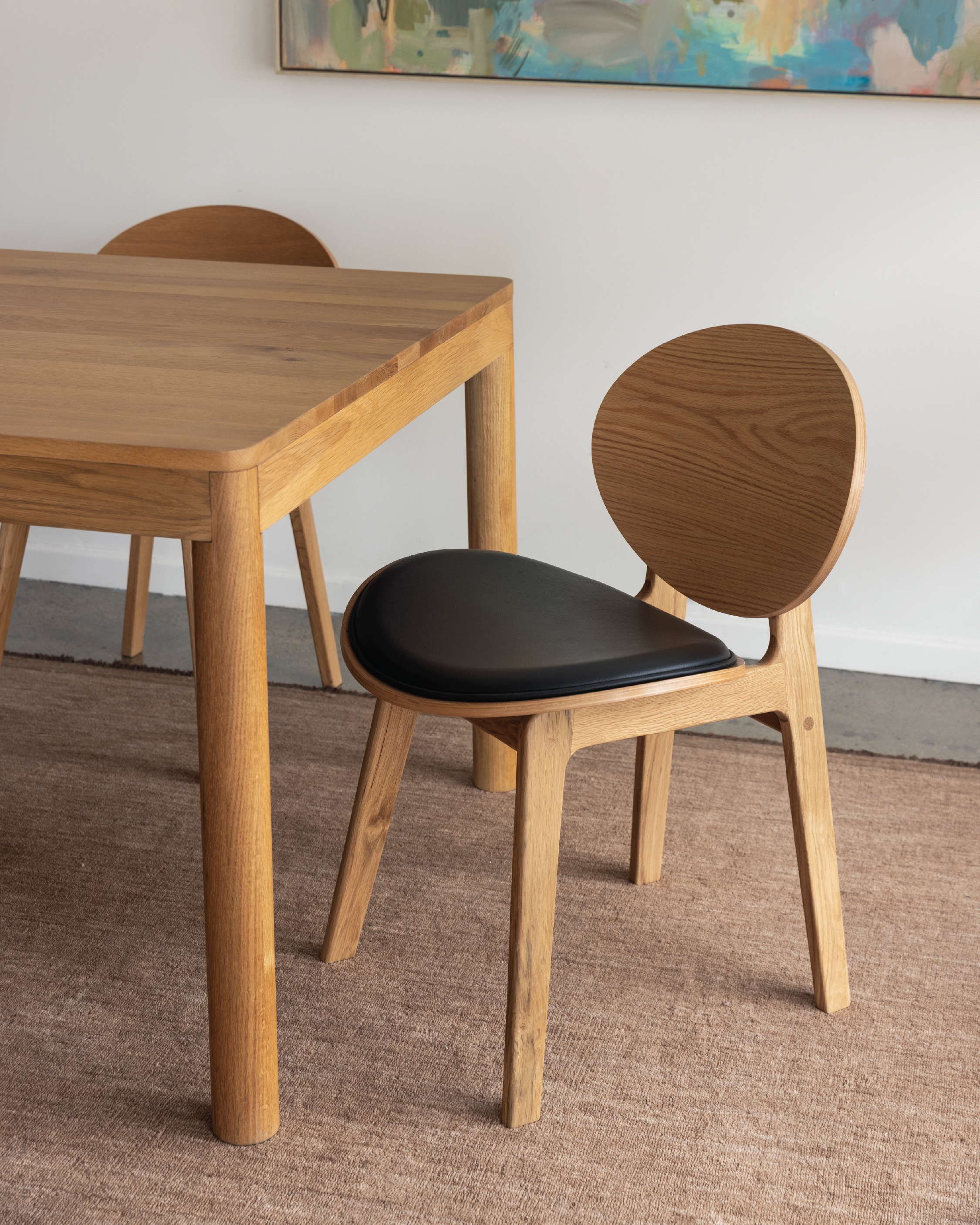 Arna 04 Black Leather Dining Chair