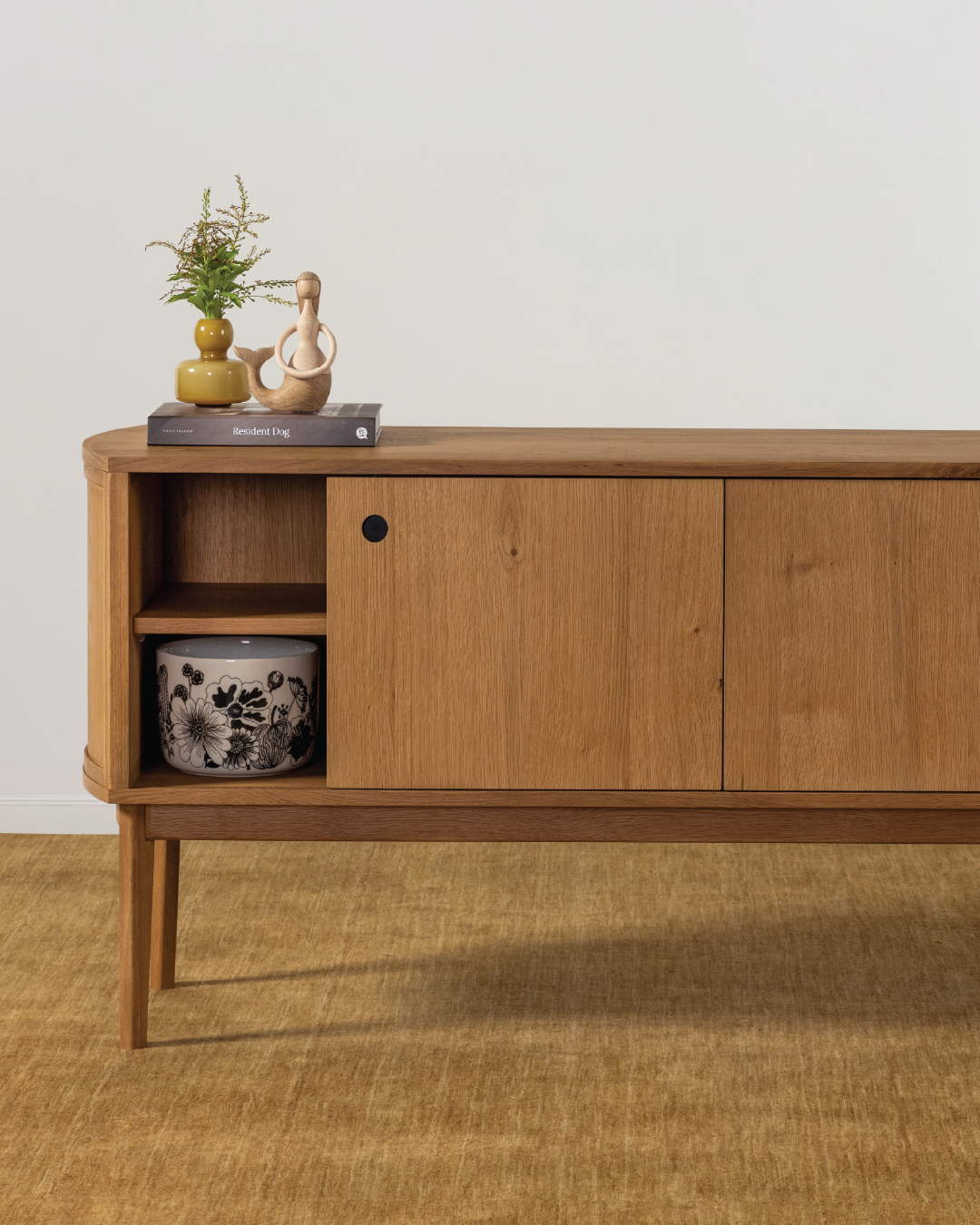 Arna Curve Sideboard - Oak Oiled