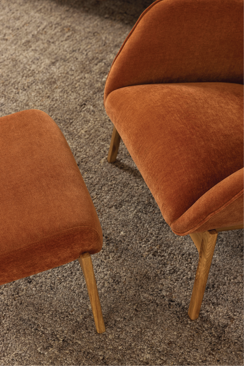 Arna Foot Stool - Rust