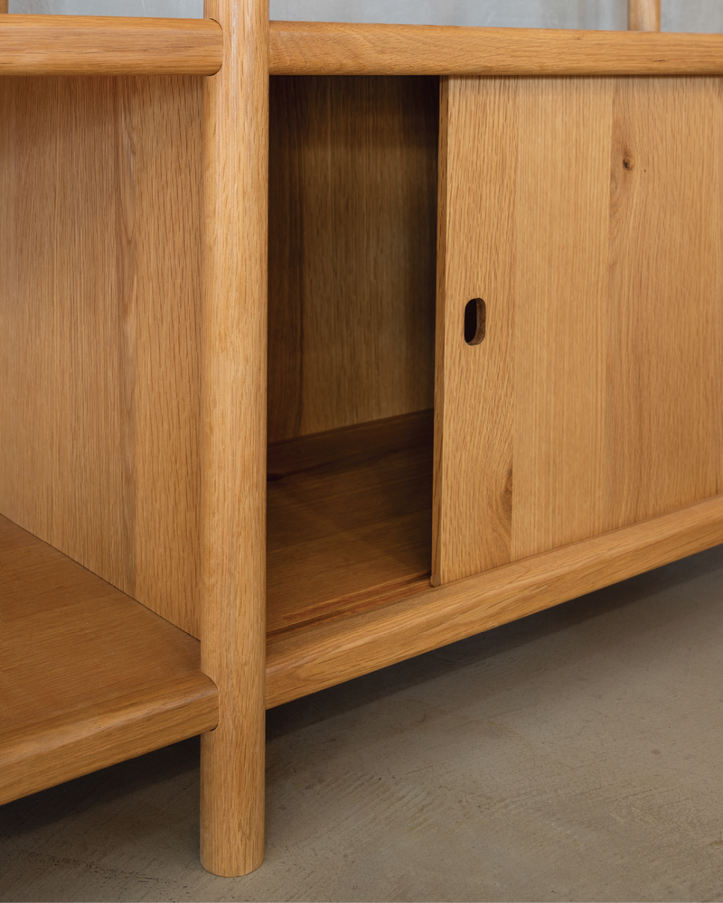 Arna Oak Oiled Low Bookcase
