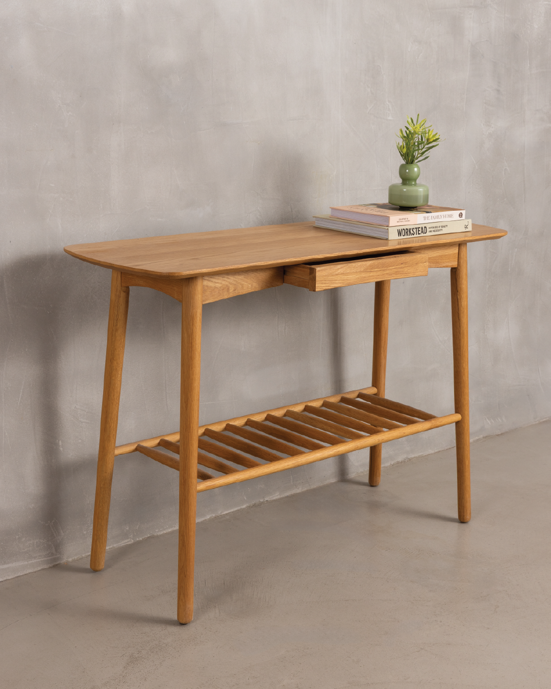 Arna Solid Oak Console Table
