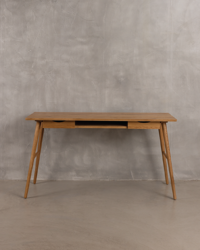 Arna Oiled Oak Writers Desk