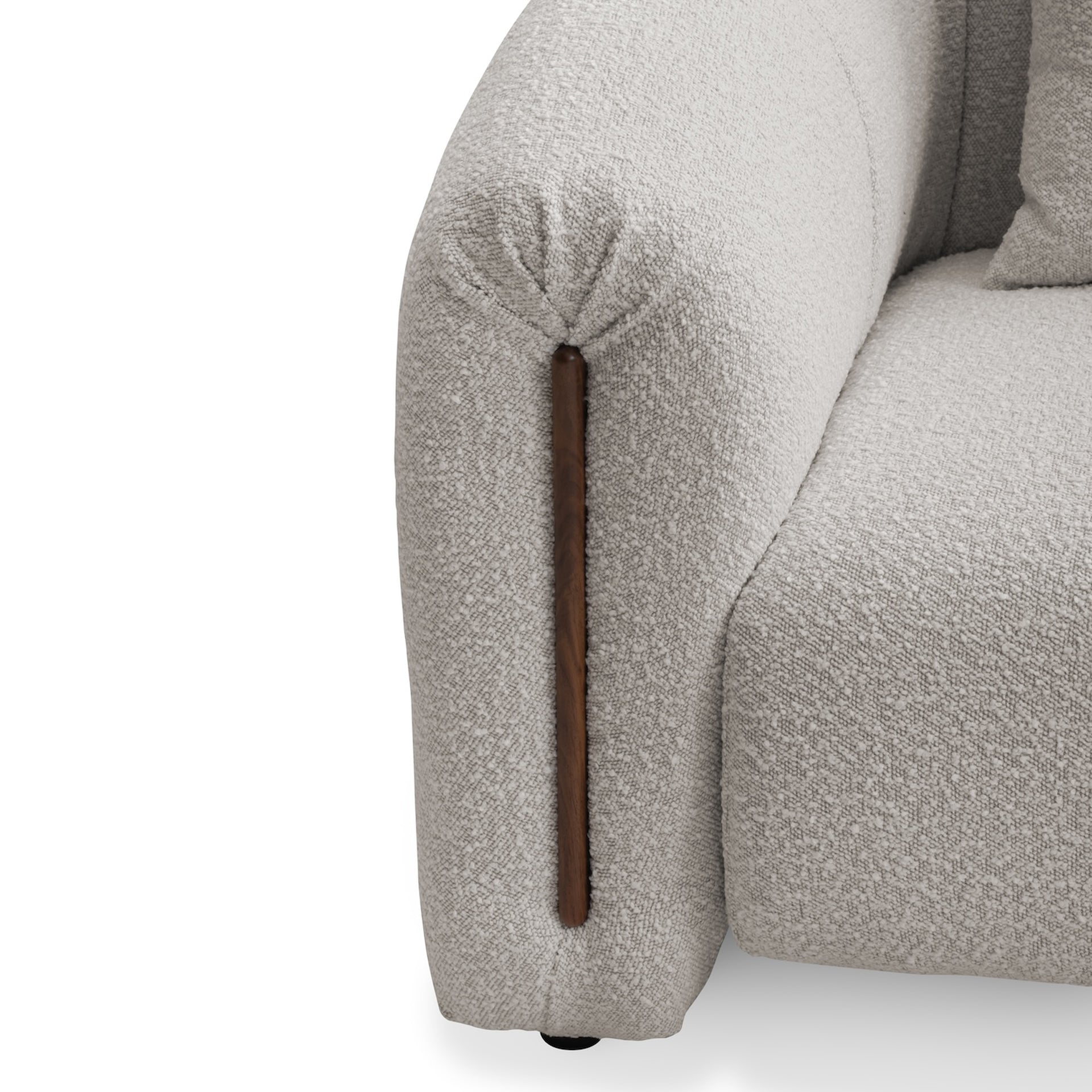 Kurva 3 Seat Sofa Alabaster