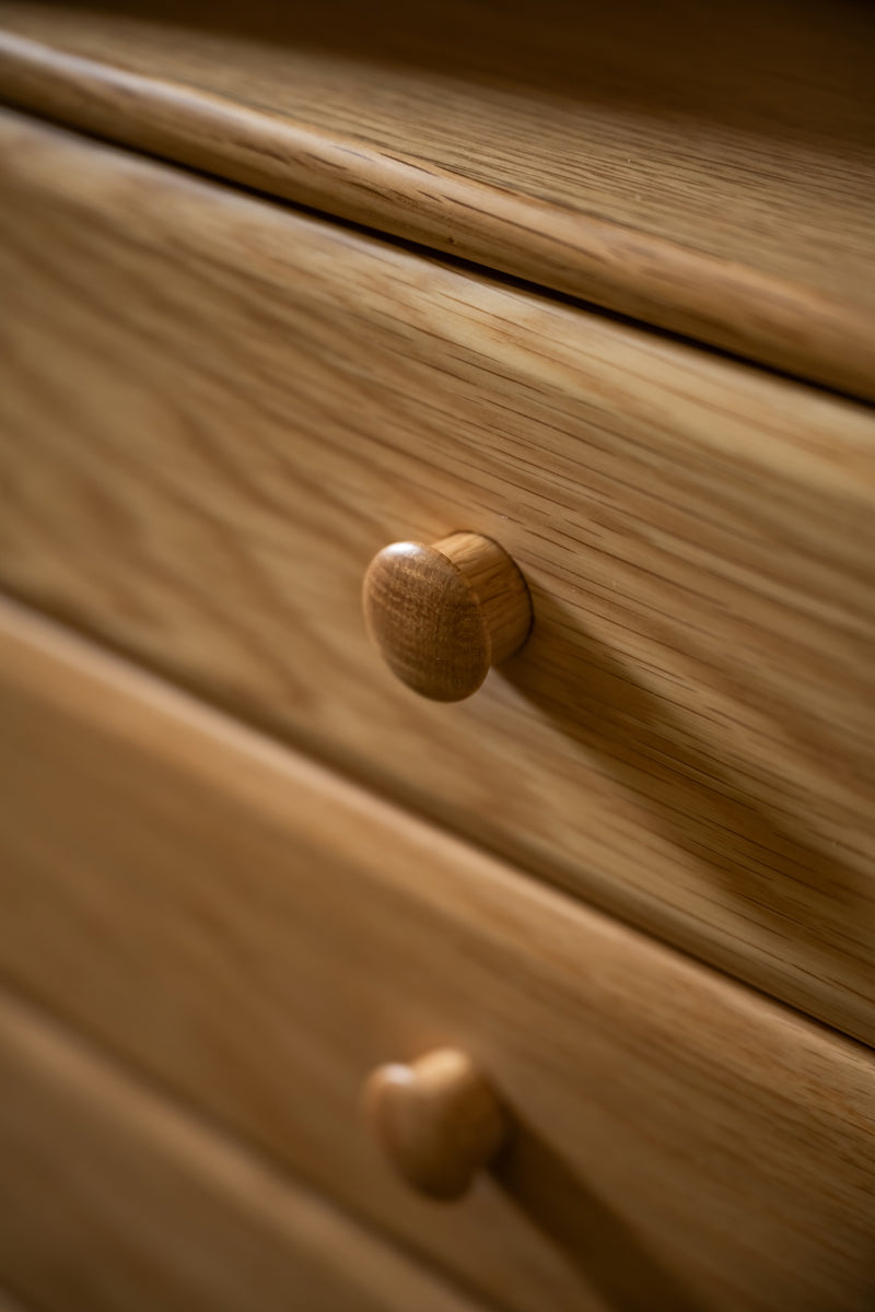 Cabinet with Drawers - Oak