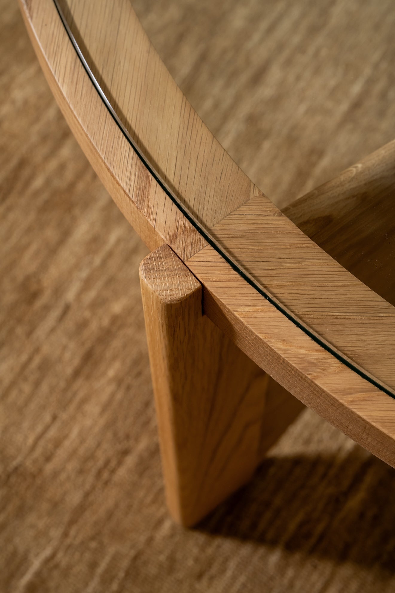 Art Solid Oak Mid-Century Modern Coffee Table