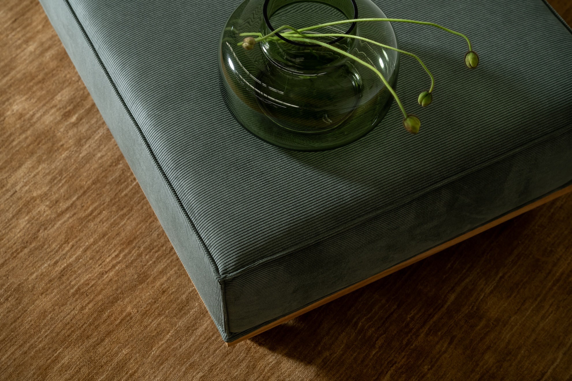 Norrsken Fabric Ottoman Eucalyptus