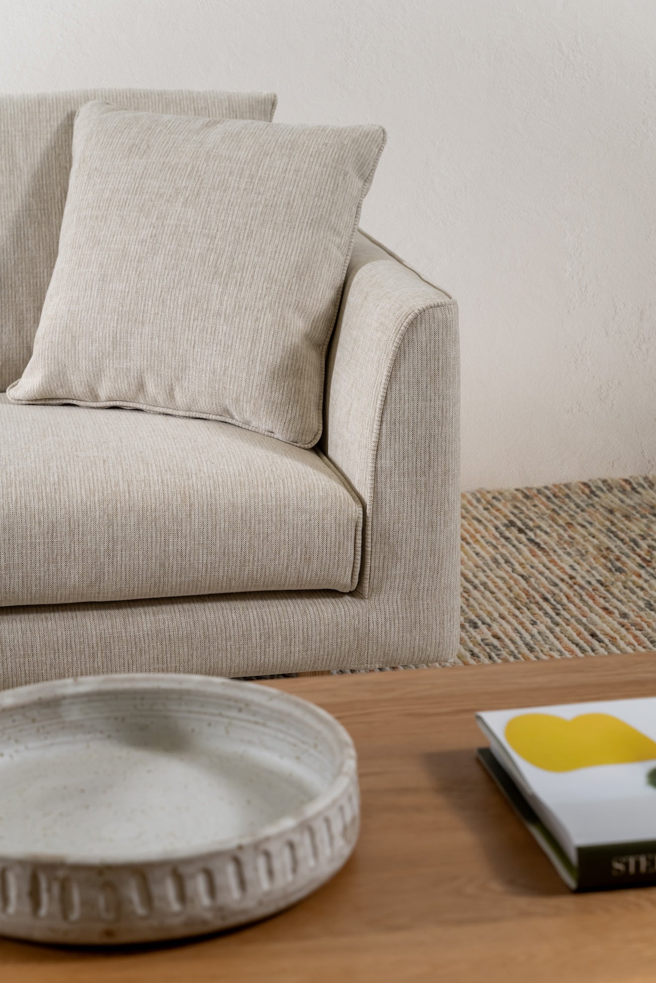 Narvik 4 Seat Sofa Sandstone Upholstery