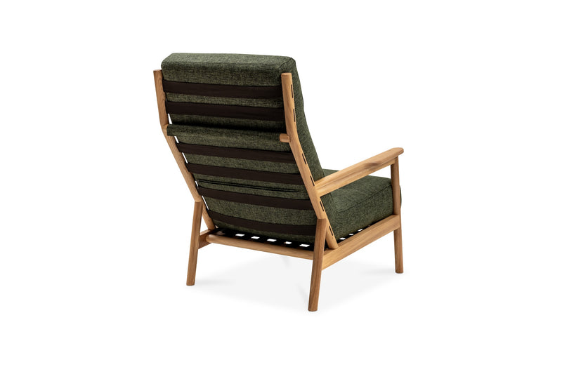 Komfort Elm Lounge Chair - Forest Green