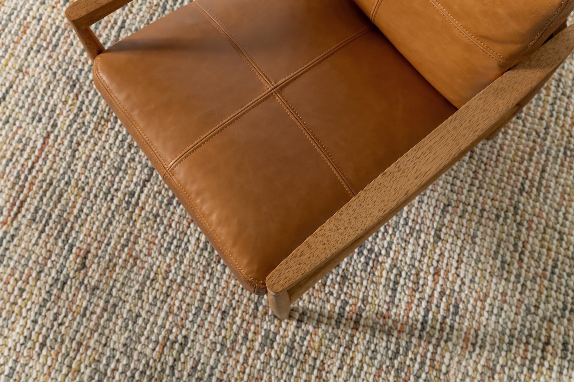 Den Armchair Walnut Tan Leather