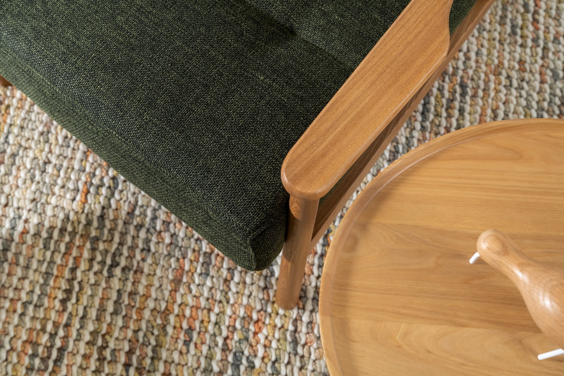 Komfort Elm Lounge Chair Forest Green