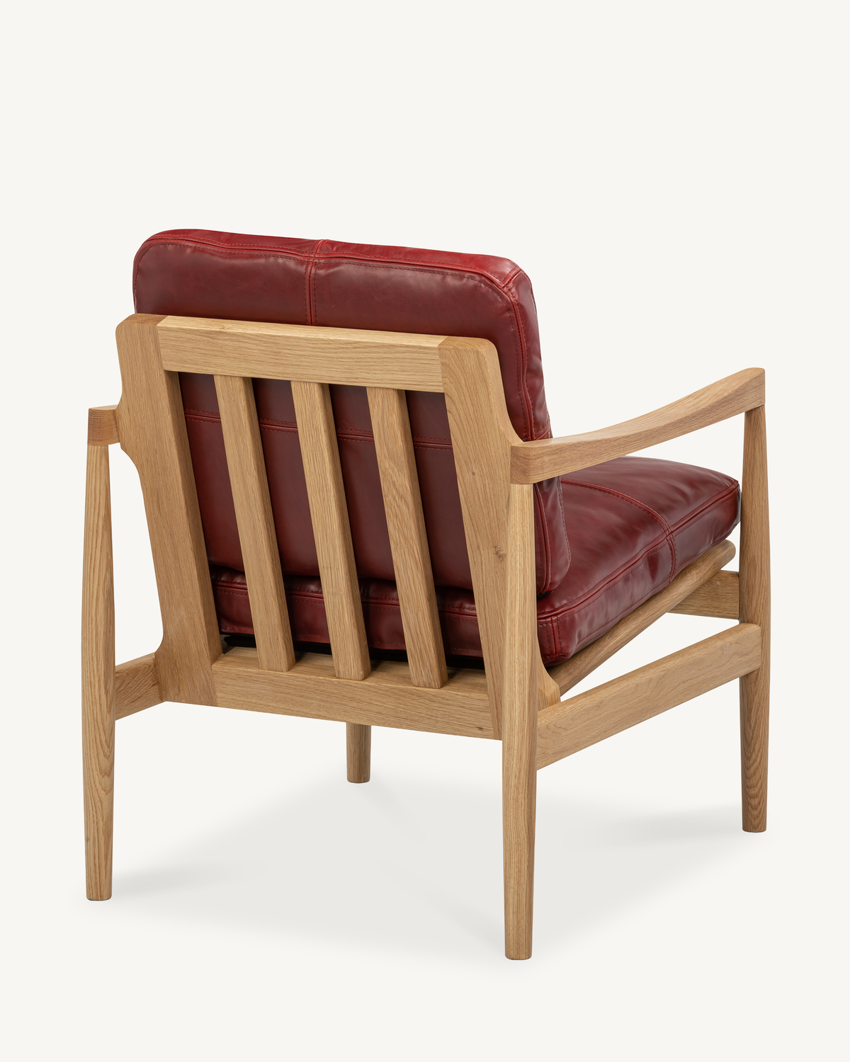 Den Armchair - Oak & Leather