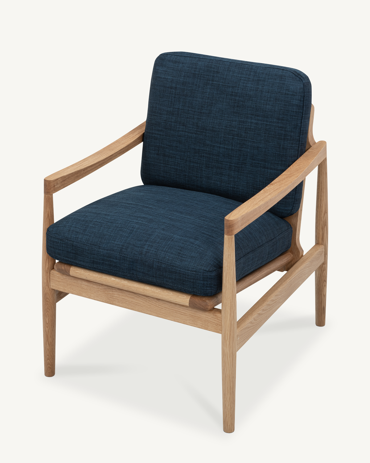 Den Armchair - Oak & Fabric
