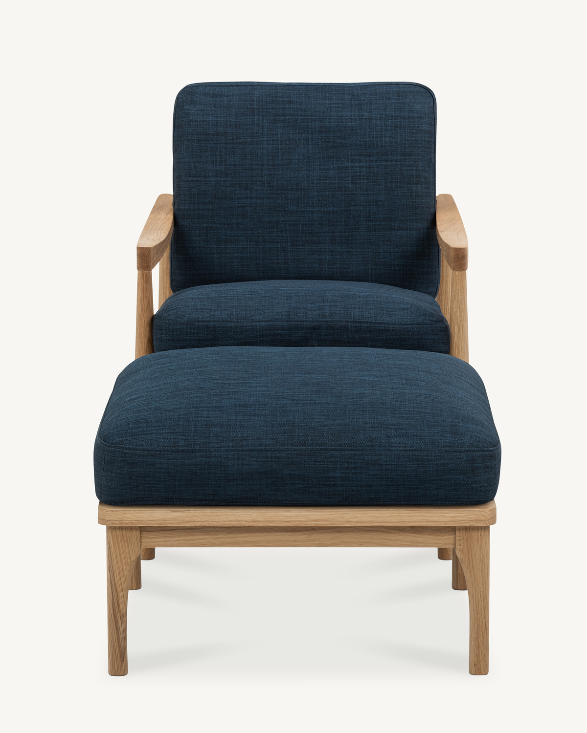 Den Armchair - Oak & Fabric