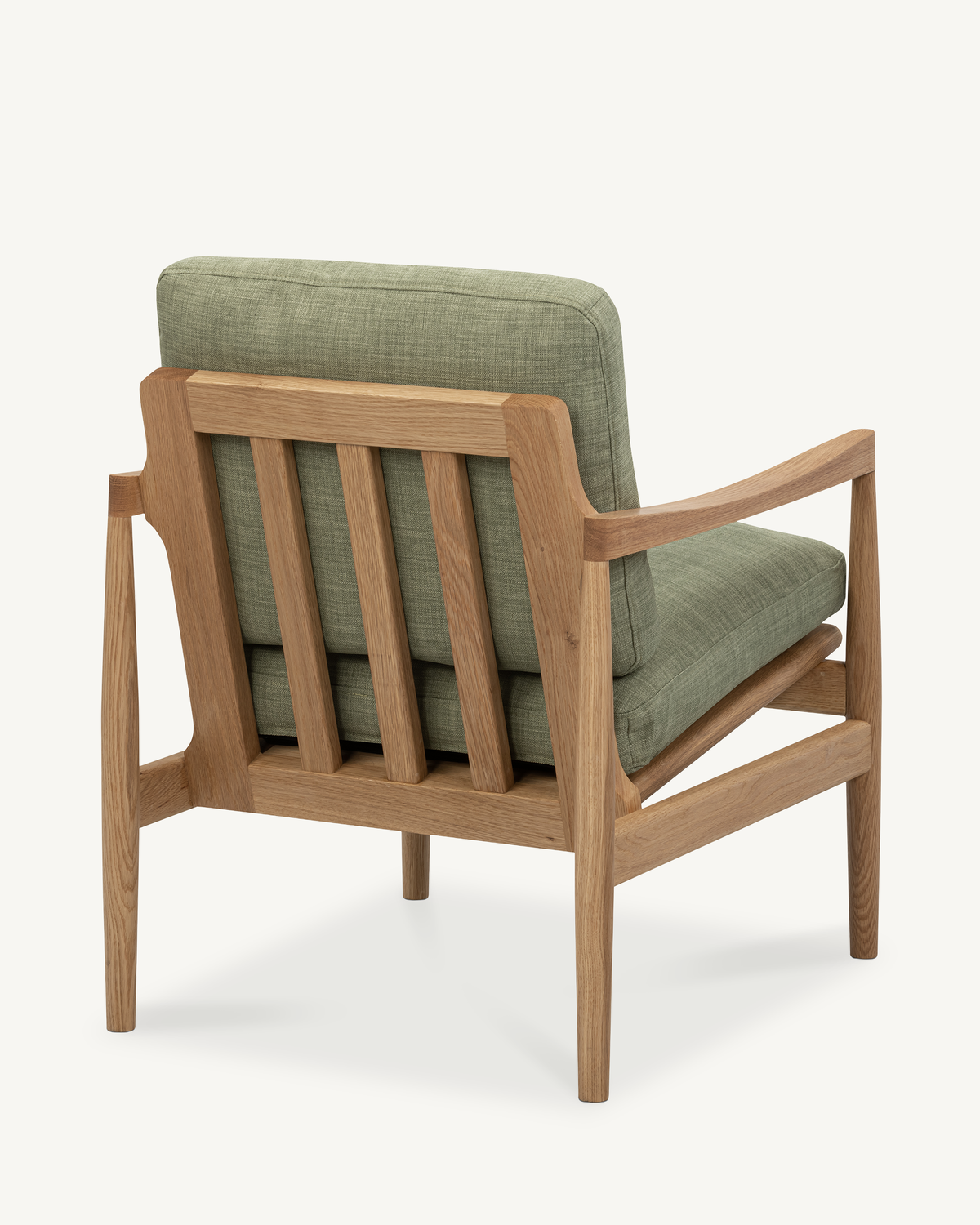 Den Armchair - Oak & Fabric