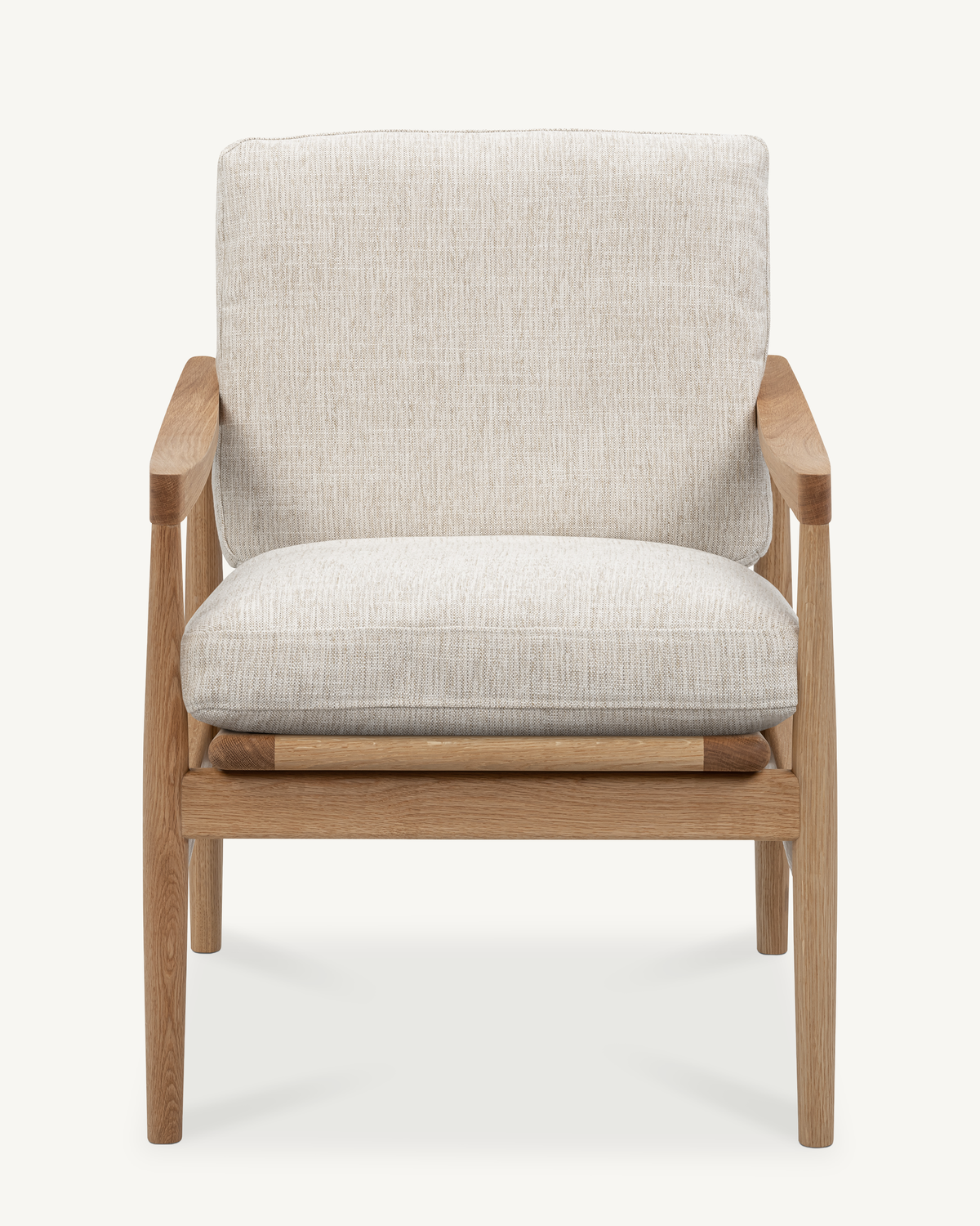 Den Armchair - Oak & Fabric
