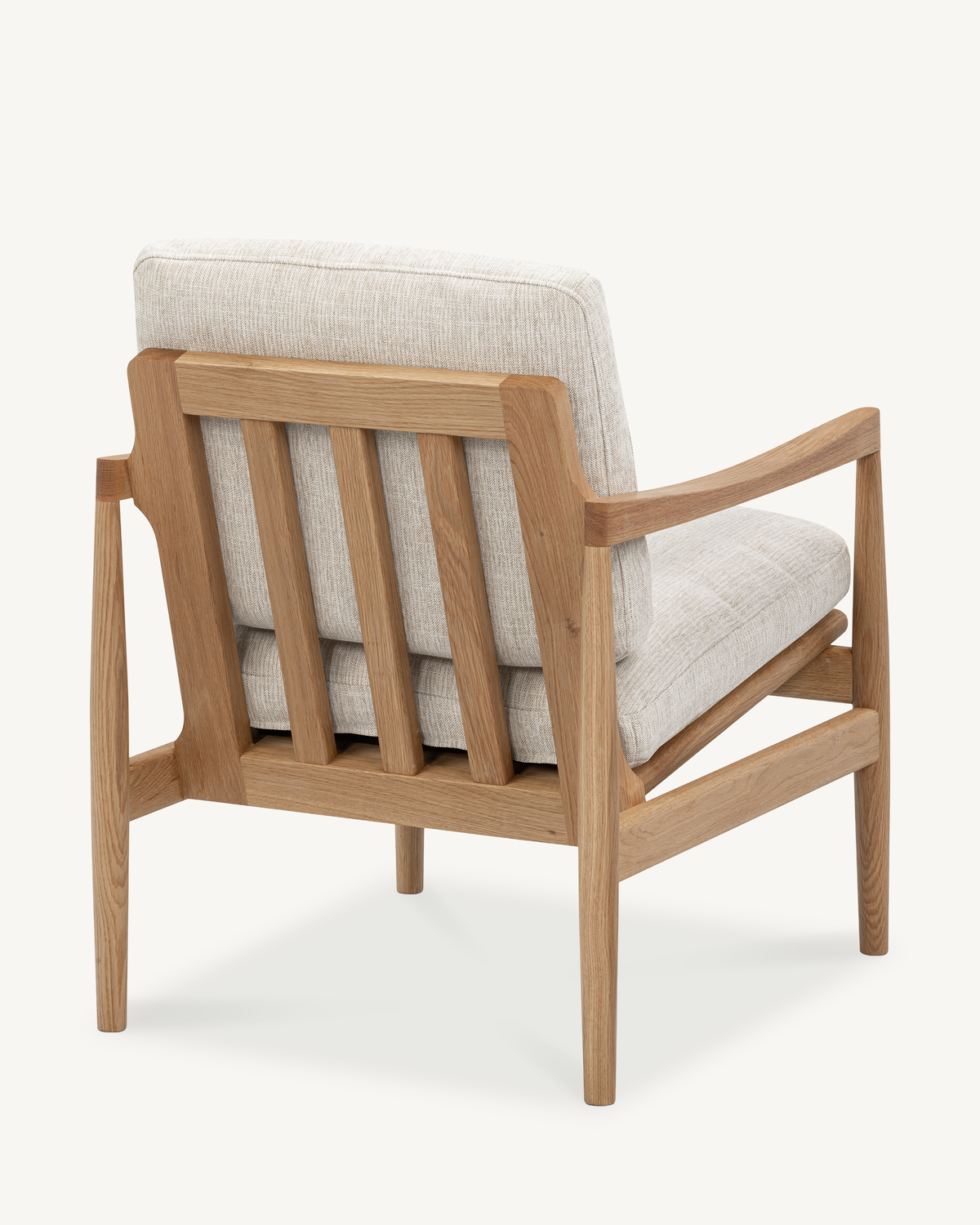Den Armchair - Oak & Fabric
