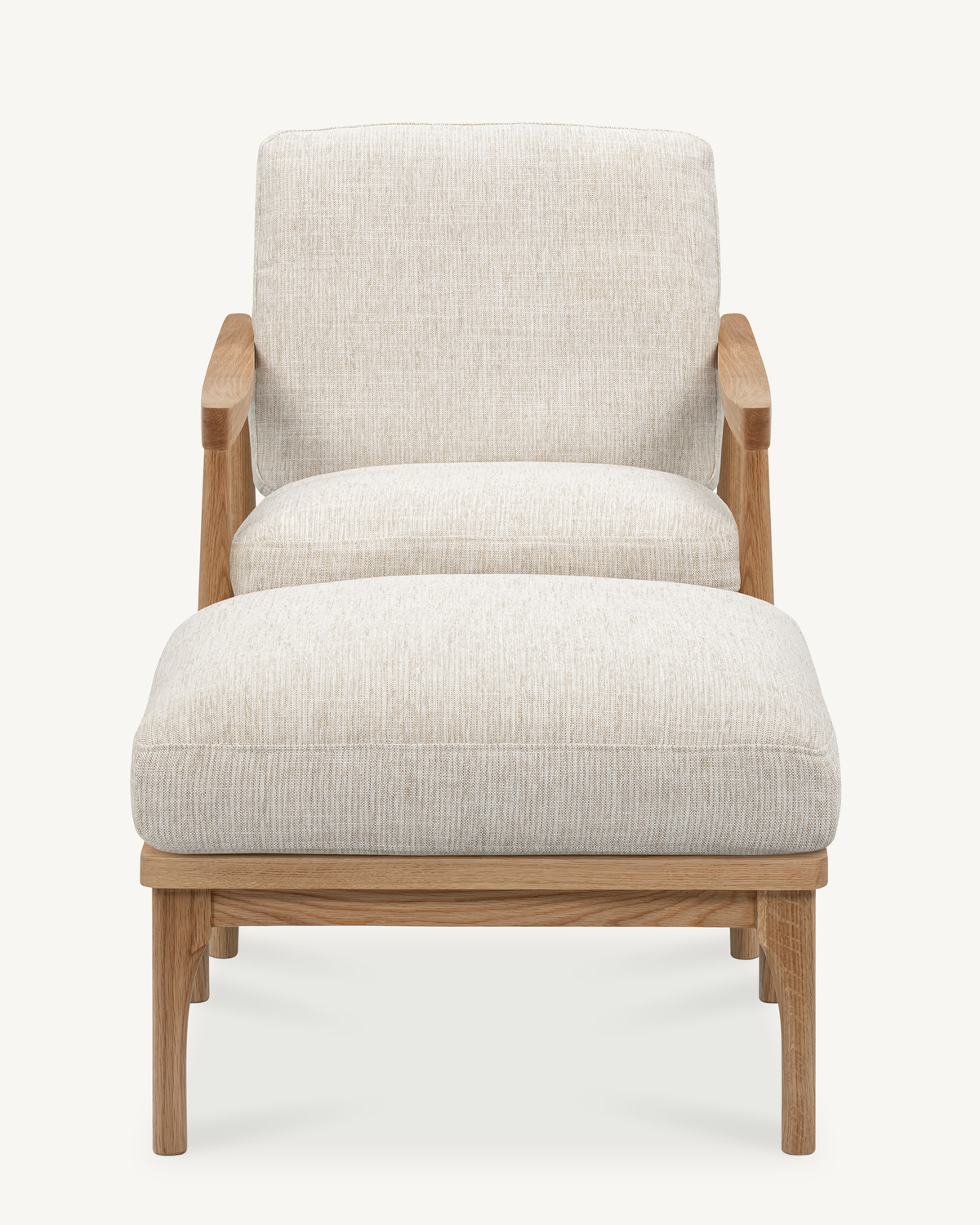 Den Armchair - Oak & Fabric