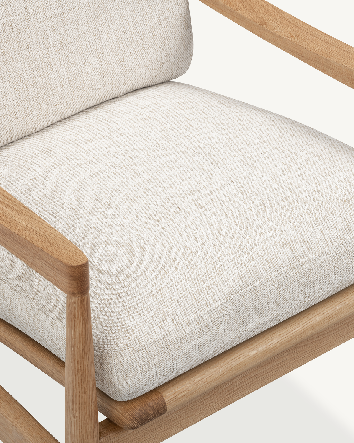 Den Armchair - Oak & Fabric