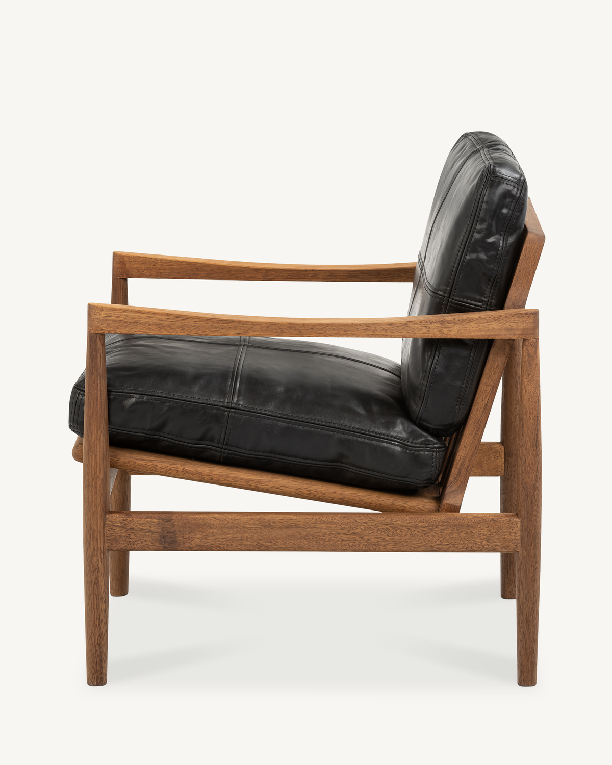 Den Armchair - Walnut & Leather