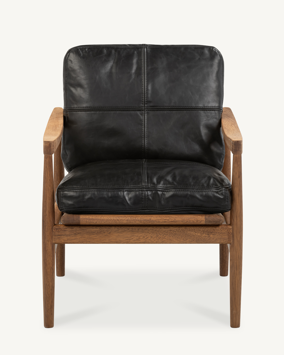 Den Armchair - Walnut & Leather