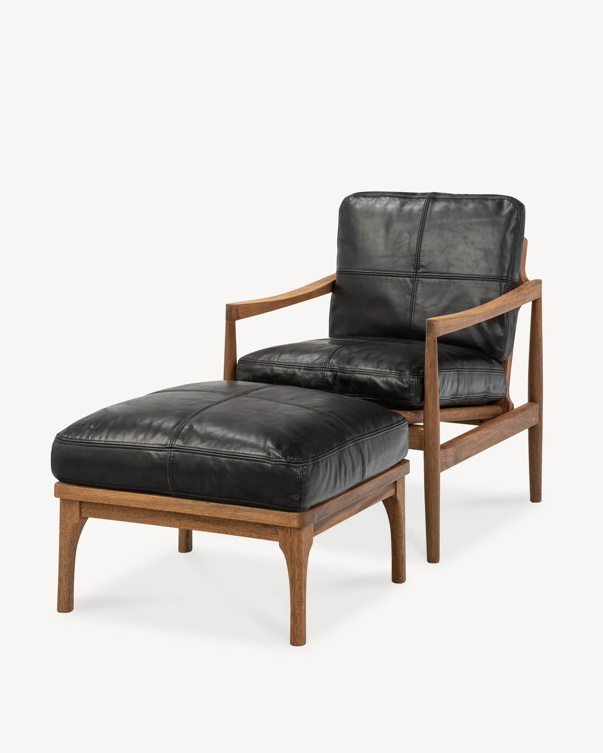 Den Armchair - Walnut & Leather