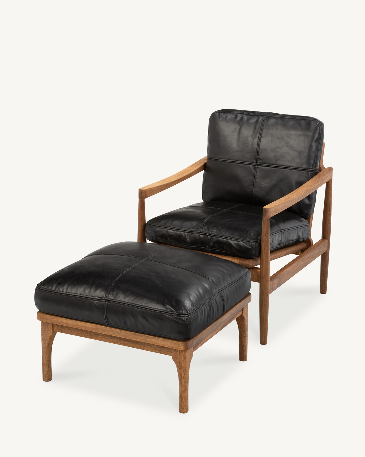 Den Armchair - Walnut & Leather