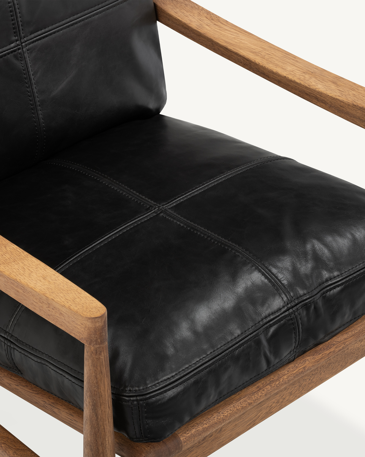 Den Armchair - Walnut & Leather