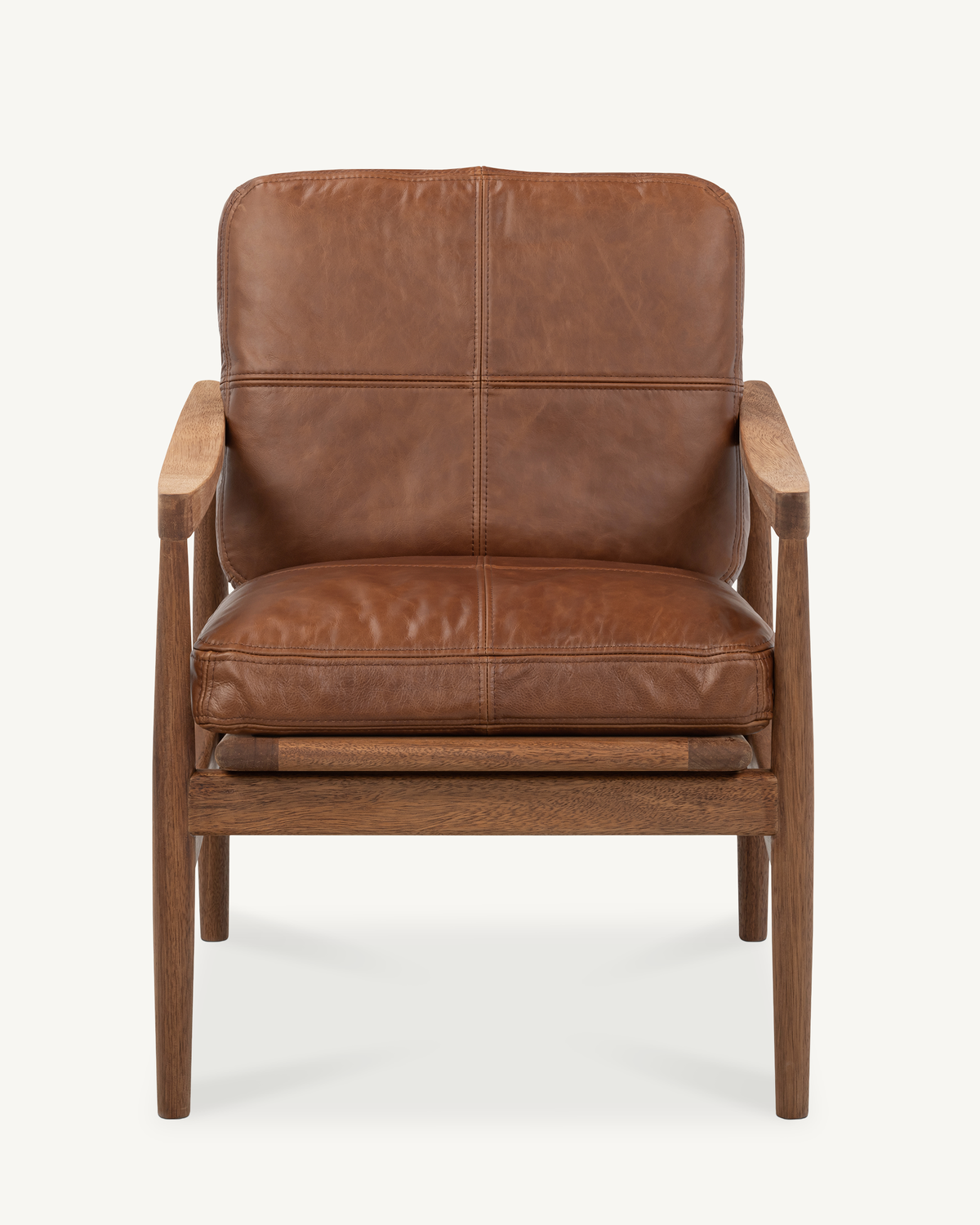 Den Armchair - Walnut & Leather