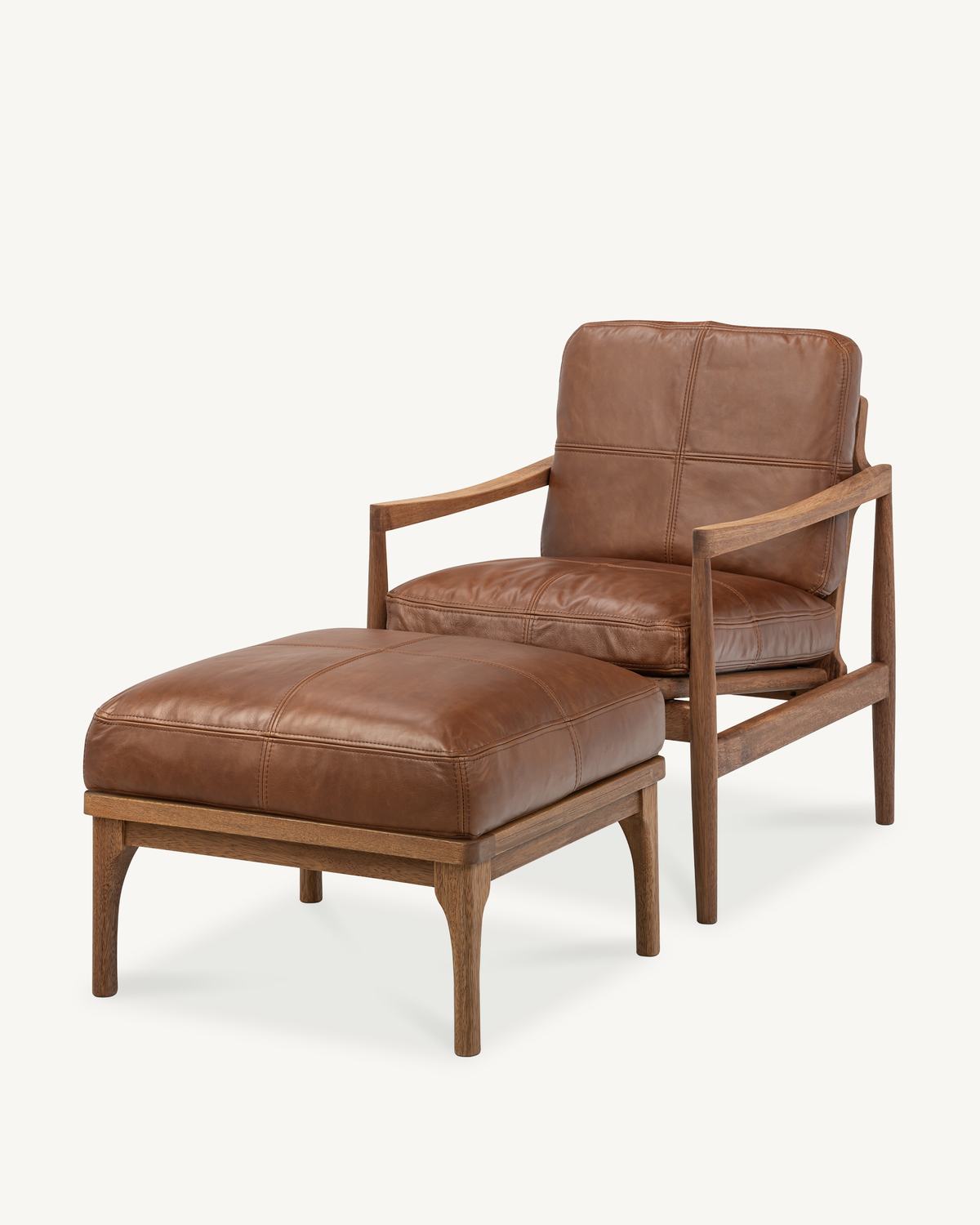 Den Armchair - Walnut & Leather