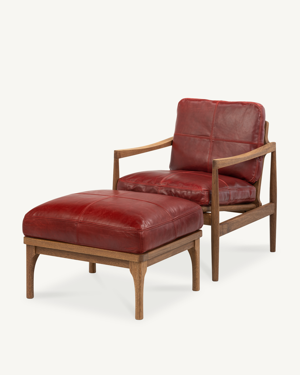 Den Armchair - Walnut & Leather