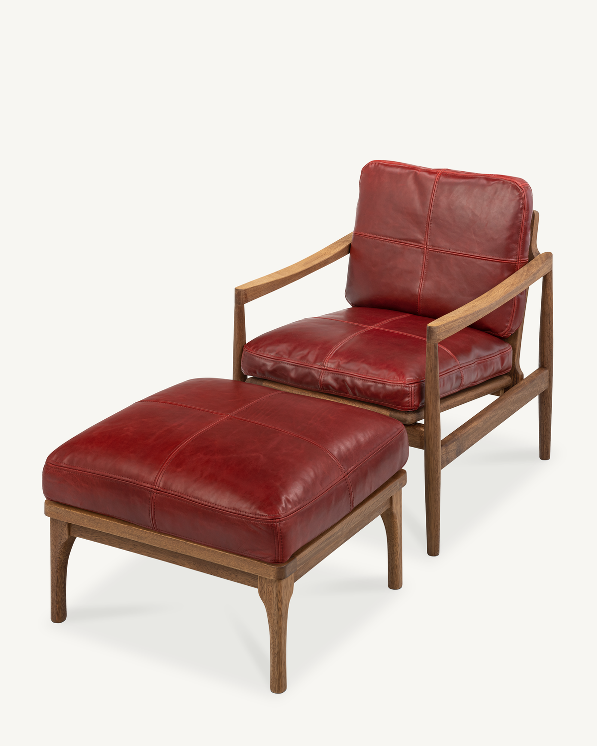 Den Armchair - Walnut & Leather