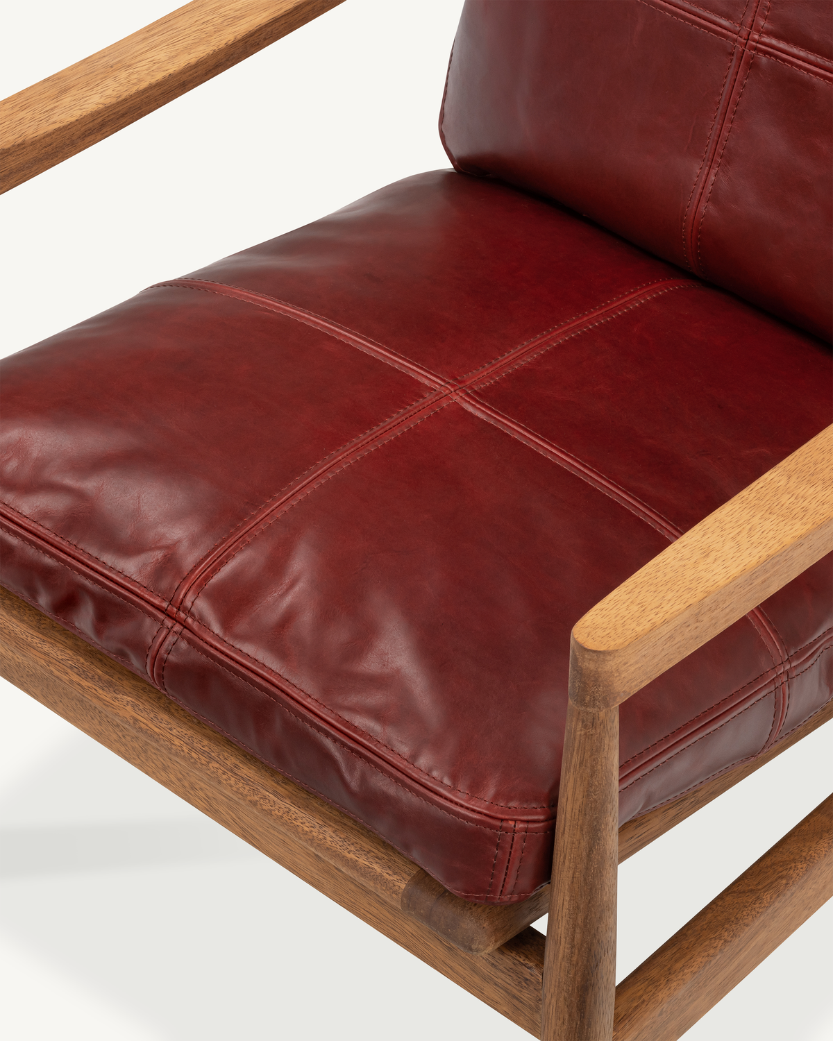 Den Armchair - Walnut & Leather