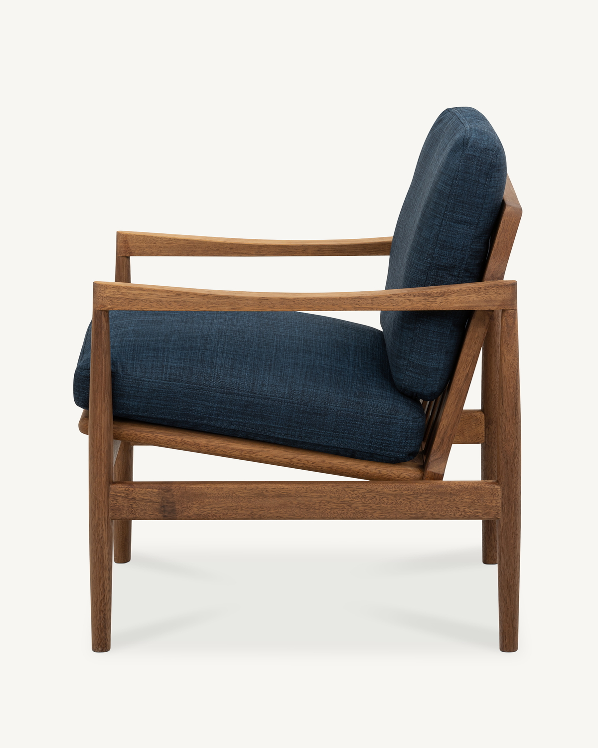Den Armchair - Walnut & Fabric
