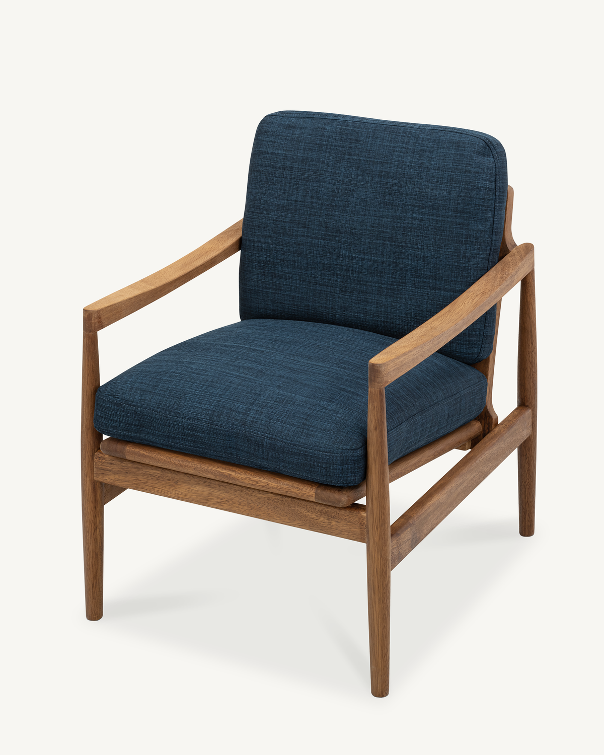 Den Armchair - Walnut & Fabric